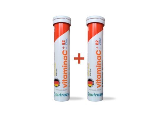 Pack 2 Vitamina C + Zinc + B2 NUTRAZUL