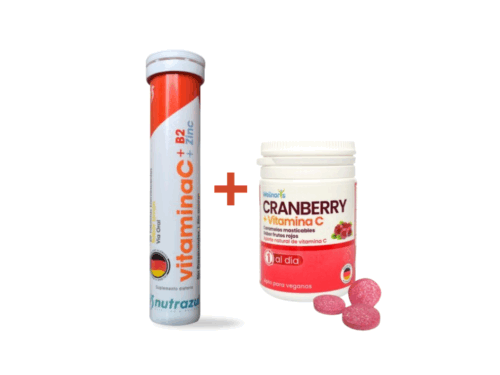 Pack Mujer Cranberry + Vitamina C + Zinc + B2
