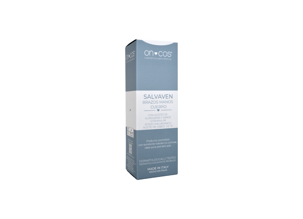 Salvaven crema intensiva para manos, brazos y cuerpo con aceite de almendras, ácido hialurónico y aceite de árbol de té para piel muy seca o maltratada